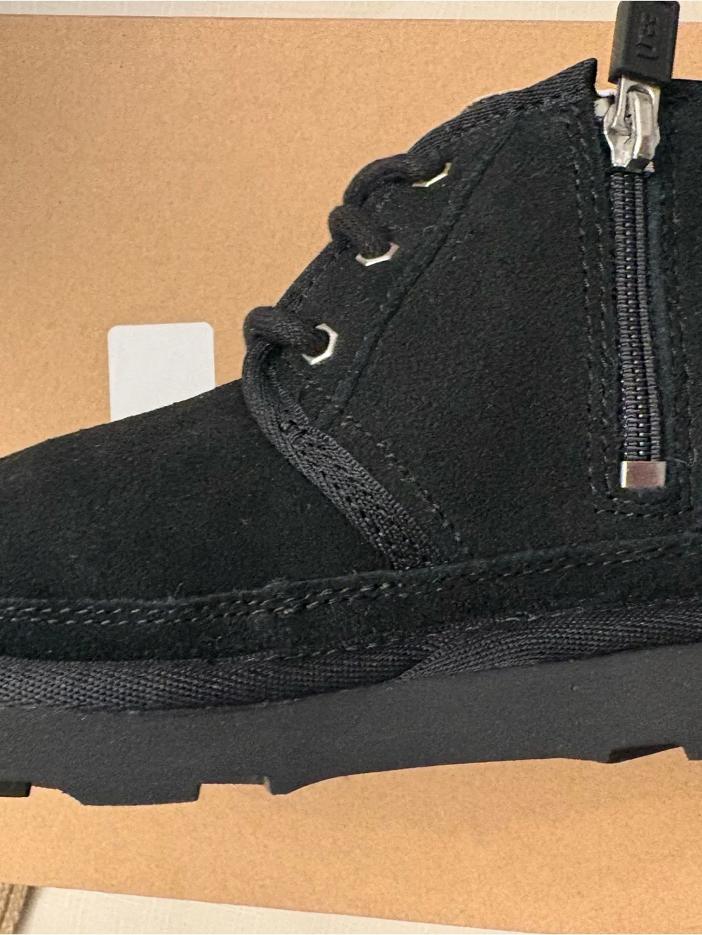 UGG Kids Classic Brand New Black Suede Neumel Boot